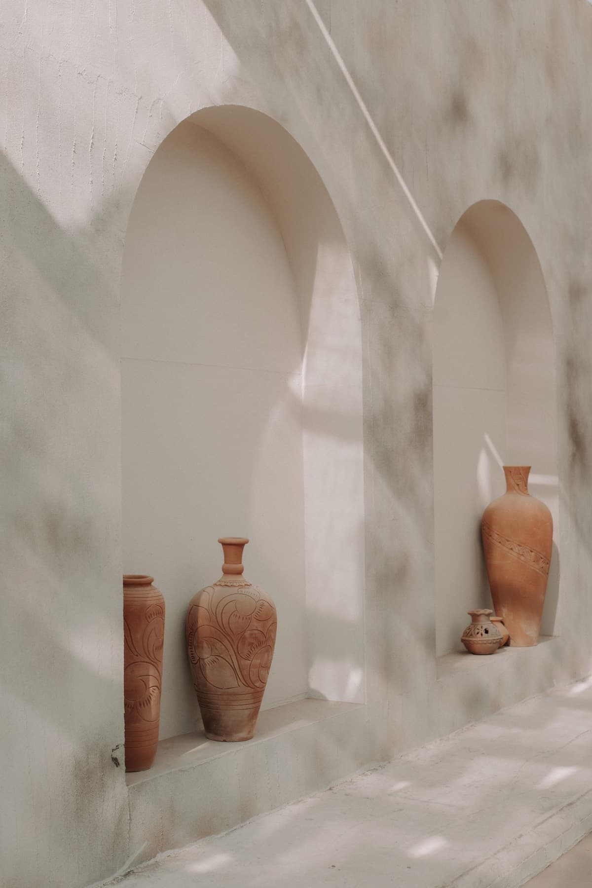 hornacinas de terracota · luz filtrada
