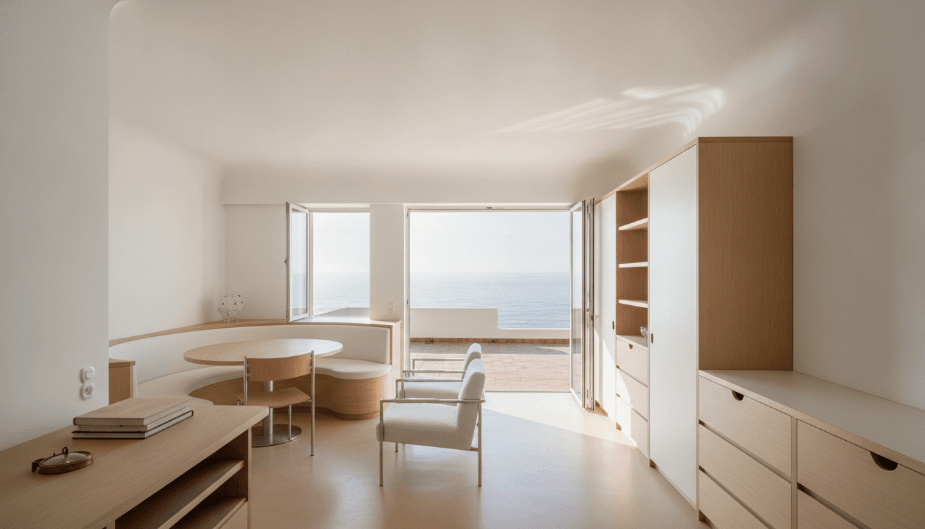 La casa E-1027 de Eileen Gray en Roquebrune-Cap-Martin: lecciones de interior junto al mar